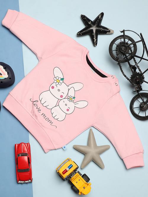 pink acrylic chest print sweatshirt - 20382665 - Very Small Image - 1