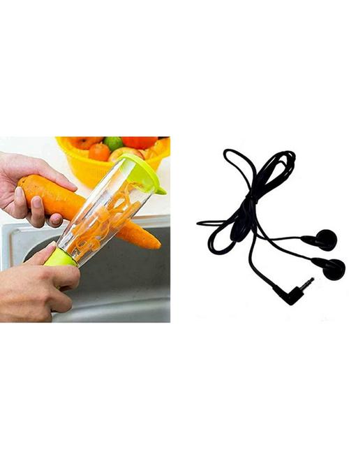 clearex kitchen smart multifunctional vegetable/fruit peeler for kitchen & earphone - 20383553 - Very Small Image - 1