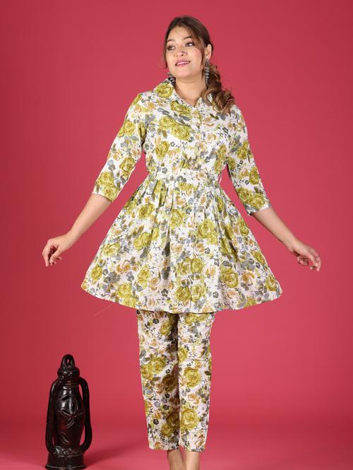 rayon casual floral print cot set  - 20383798 - Very Small Image - 1