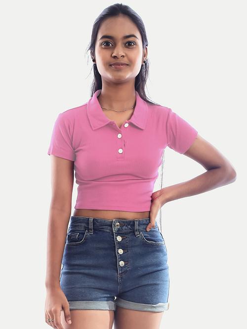 women's plain polo neck t-shirt - 20384943 - Very Small Image - 1