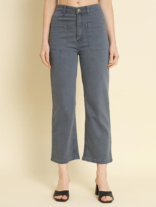 women's plain straight fit jeans - 20386473 - Very Small Image - 1