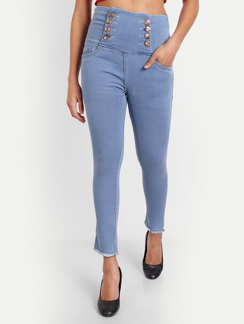 women's plain slim fit jeans - 20386479 - Very Small Image - 1