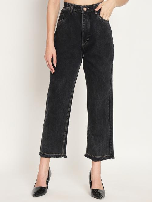 women's plain straight fit jeans - 20386598 - Very Small Image - 1