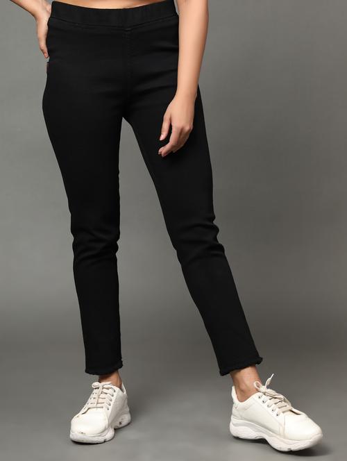 women black denim jegging - 20386787 - Very Small Image - 1