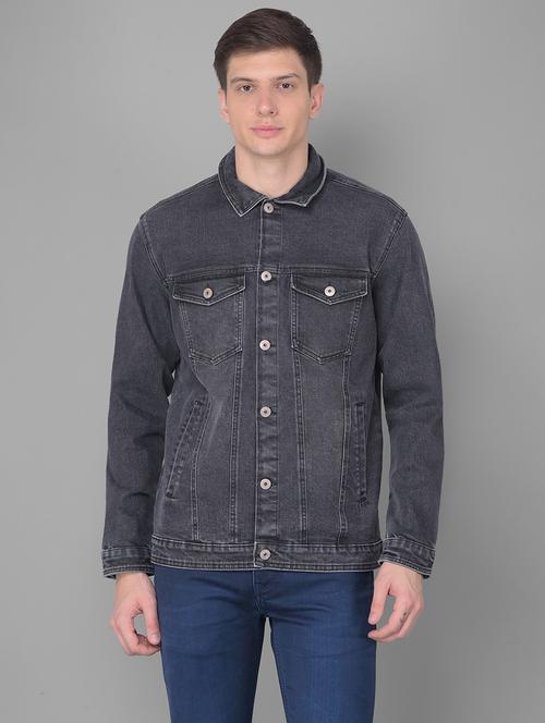 black denim jacket - 20388091 - Very Small Image - 1
