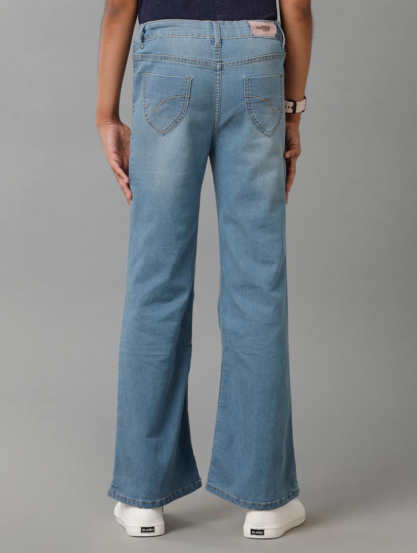 girls solid bootcut jeans - 20388117 - Standard Image - 2