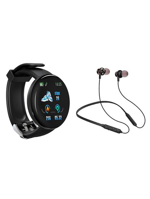 touch screen fitness band smart watch & bluetooth neckband - 20388146 - Very Small Image - 1