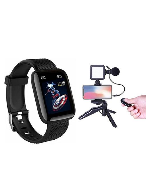 bluetooth wireless fitness smartwatch & vlogging kit - 20388155 - Very Small Image - 1