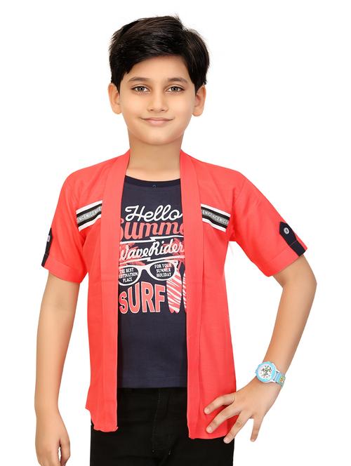 boys t-shirt with attached jacket - 20393092 - Very Small Image - 1