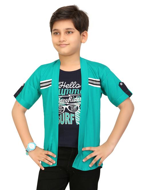 boys t-shirt with attached jacket - 20393224 - Very Small Image - 1