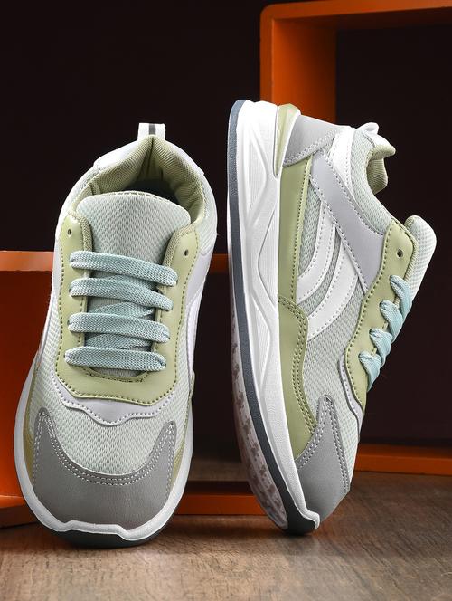 green lace-up casual shoes - 20393353 - Very Small Image - 1