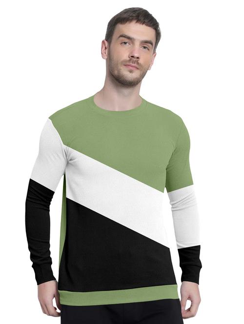 round neck color block t-shirt - 20393547 - Very Small Image - 1