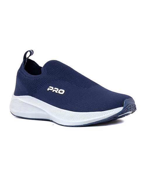 men navy blue color block lace-up sport shoes - 20395055 - Very Small Image - 1