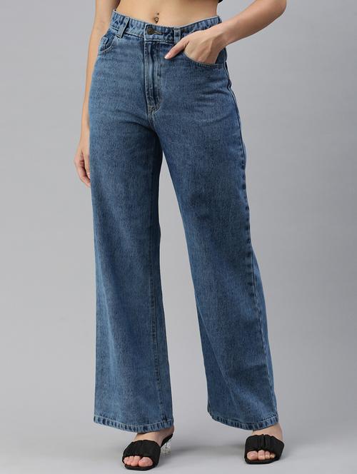dark blue stone wash jeans - 20396570 - Very Small Image - 1