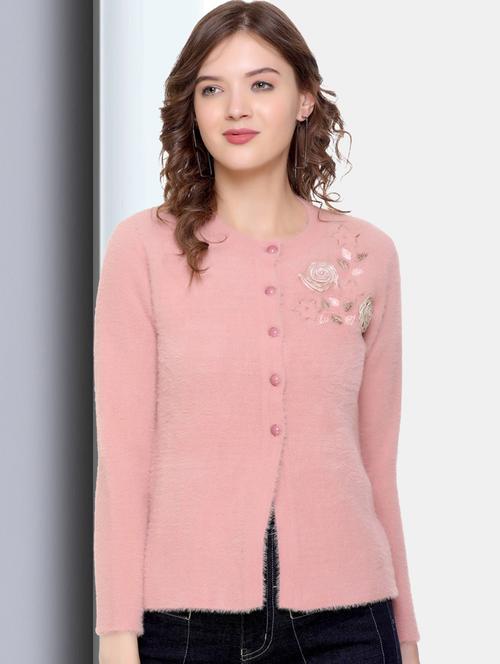 v-neck solid with work cardigan - 20396937 - Very Small Image - 1