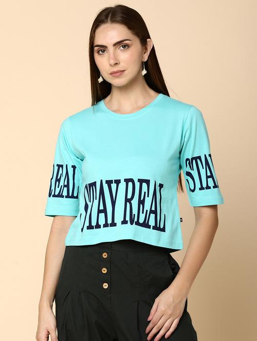 green cotton regular tshirt - 20397998 - Very Small Image - 1