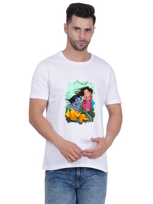 round neck printed unisex t-shirt - 20398245 - Very Small Image - 1