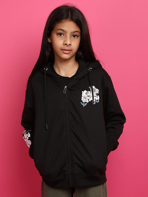 black acrylic chest print sweatshirt - 20401261 - Very Small Image - 1