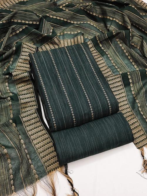 green semi-stitched salwar suit set - 20404624 - Very Small Image - 1