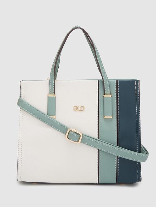 women color block leatherette handbag - 20405816 - Very Small Image - 1