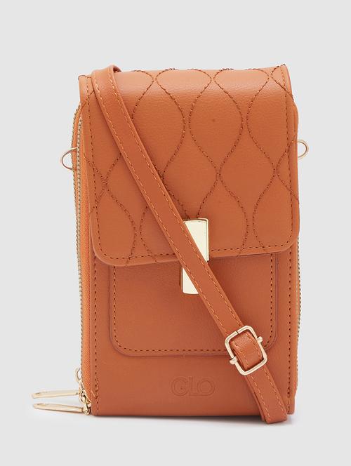 women solid leatherette sling bag  - 20405877 - Very Small Image - 1