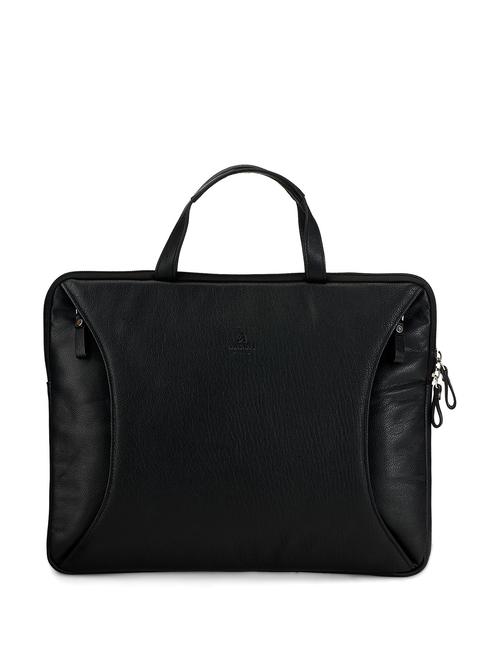 black leather laptop bag - 20406 - Very Small Image - 1