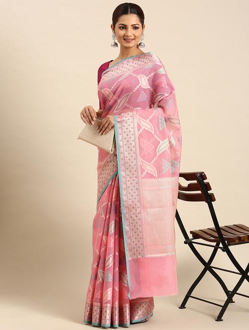 women's banarasi saree with blouse - 20406055 - Very Small Image - 1