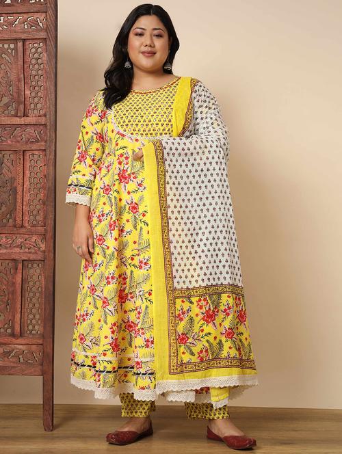 floral kurta pant with dupatta  - 20407145 - Very Small Image - 1