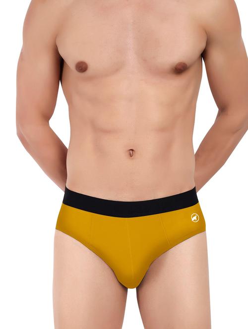 yellow solid hipster brief - 20408322 - Very Small Image - 1