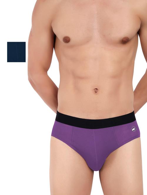 pack of 2 solid hipster briefs - 20408350 - Very Small Image - 1