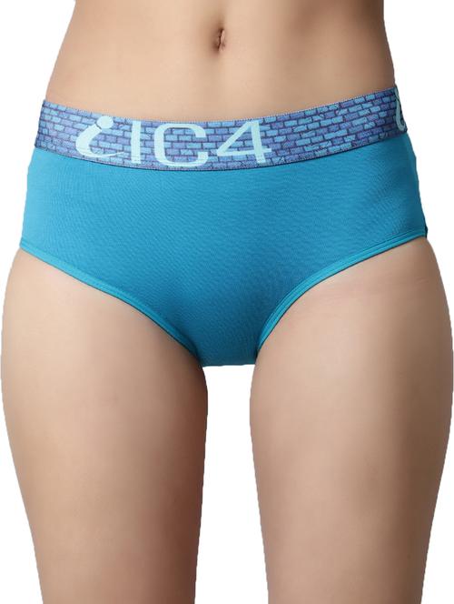 blue cotton blend hipster panty - 20408677 - Very Small Image - 1