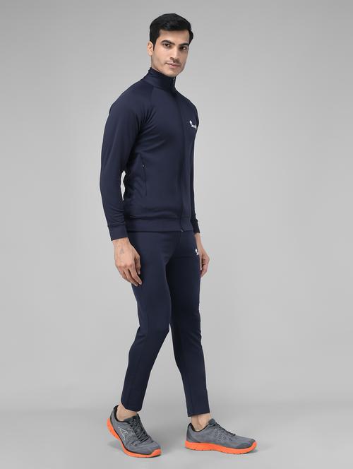 men navy blue solid ankle length track suit - 20409274 - Very Small Image - 1