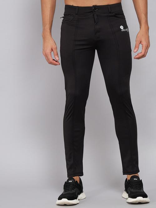 men's solid ankle length track pant - 20409356 - Very Small Image - 1