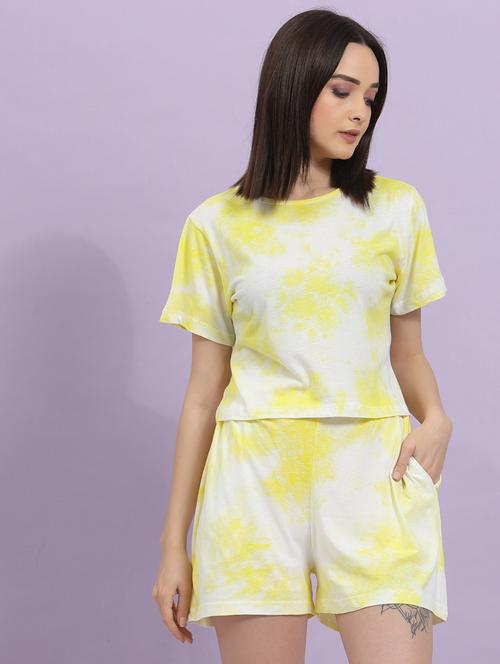 women tie & dye co-ords set - 20411044 - Very Small Image - 1
