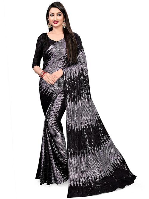 women's embellished saree with blouse - 20411127 - Very Small Image - 1