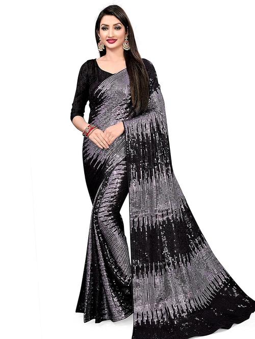 women's embellished saree with blouse - 20411133 - Very Small Image - 1