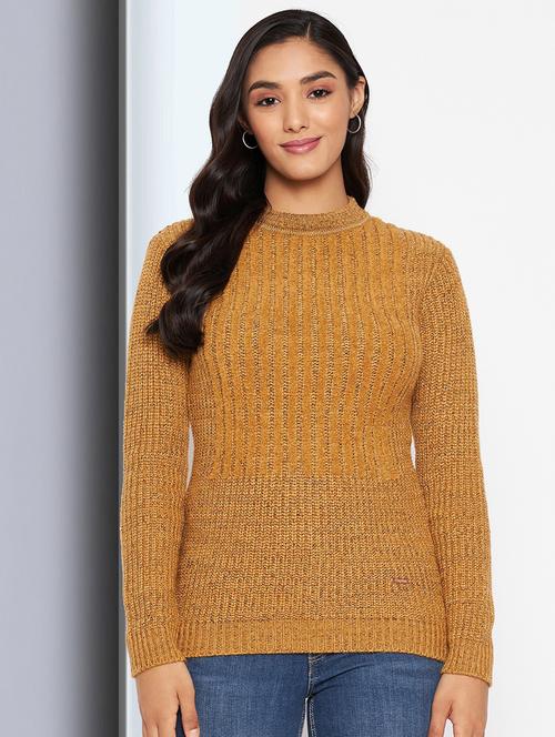 bronze self design long sleeve pullover - 20412142 - Very Small Image - 1