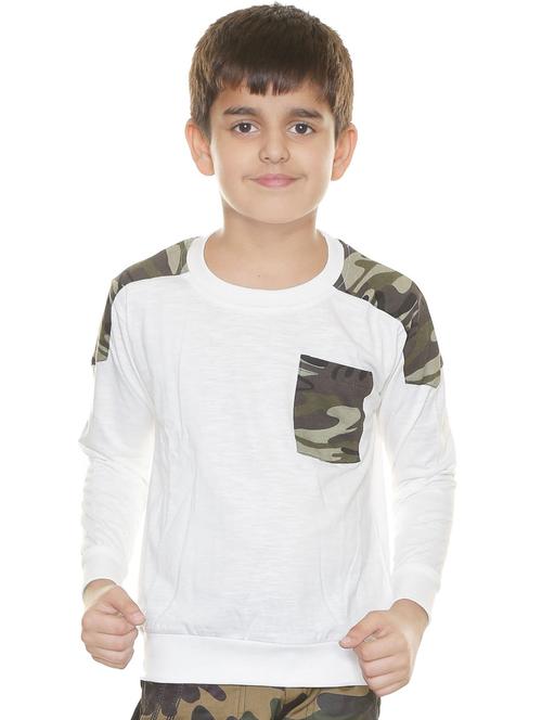 boys round neck camouflage printed t-shirt - 20418061 - Very Small Image - 1