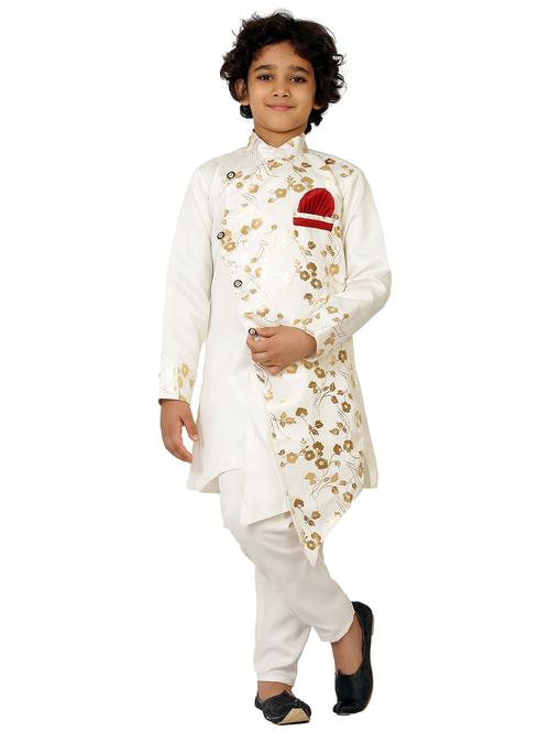 boys cotton kurta pajama set - 20418308 - Very Small Image - 1