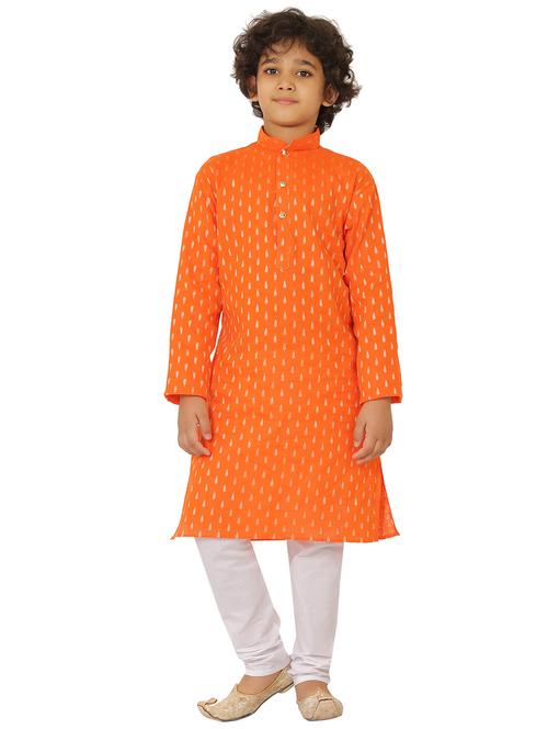 boys mandarin collar kurta pajama set - 20418324 - Very Small Image - 1