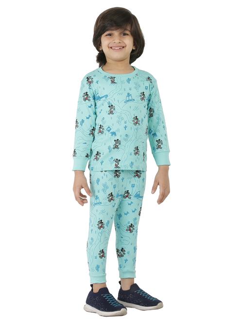 boys round neck quirky printed nightwear pyjama set  - 20418580 - Very Small Image - 1