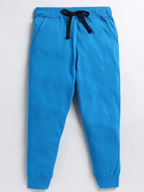 boys mid rise solid track pant - 20418682 - Very Small Image - 1