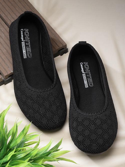 women's black slip on ballerina - 20419235 - Very Small Image - 1