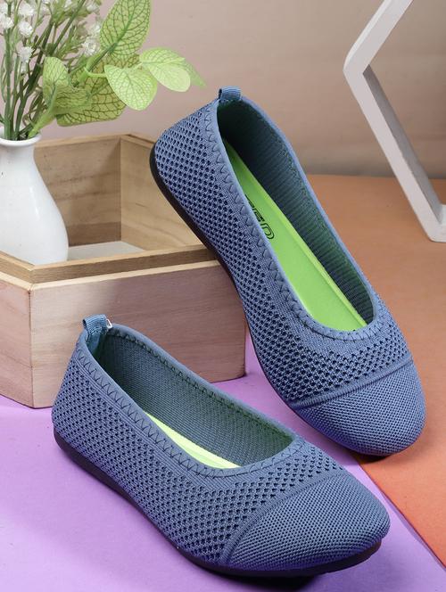 women's blue slip on ballerina - 20419241 - Very Small Image - 1