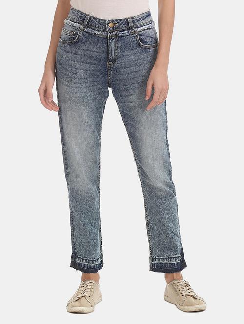 blue acid wash denim jeans - 20420717 - Very Small Image - 1