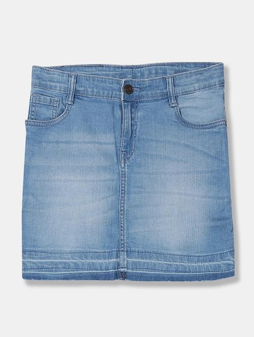 blue denim regular skirt - 20420907 - Very Small Image - 1