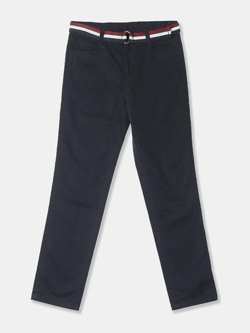 boys blue cotton casual trouser - 20421072 - Very Small Image - 1