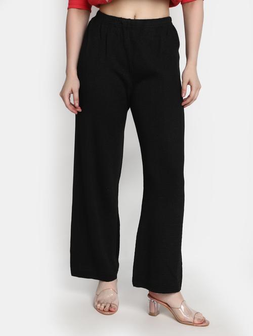 women solid flat front chinos trouser - 20422561 - Very Small Image - 1