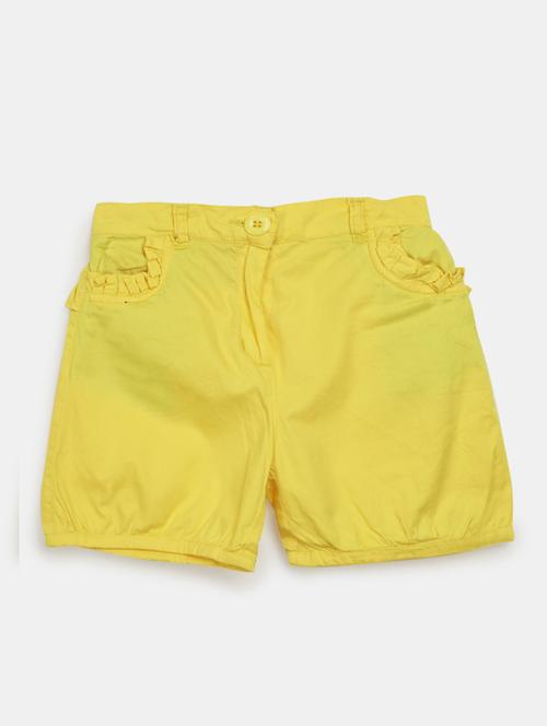 yellow solid causal shorts  - 20422695 - Very Small Image - 1