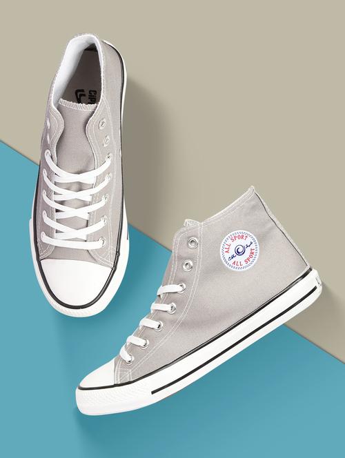 men canvas lace up sneaker - 20425443 - Very Small Image - 1